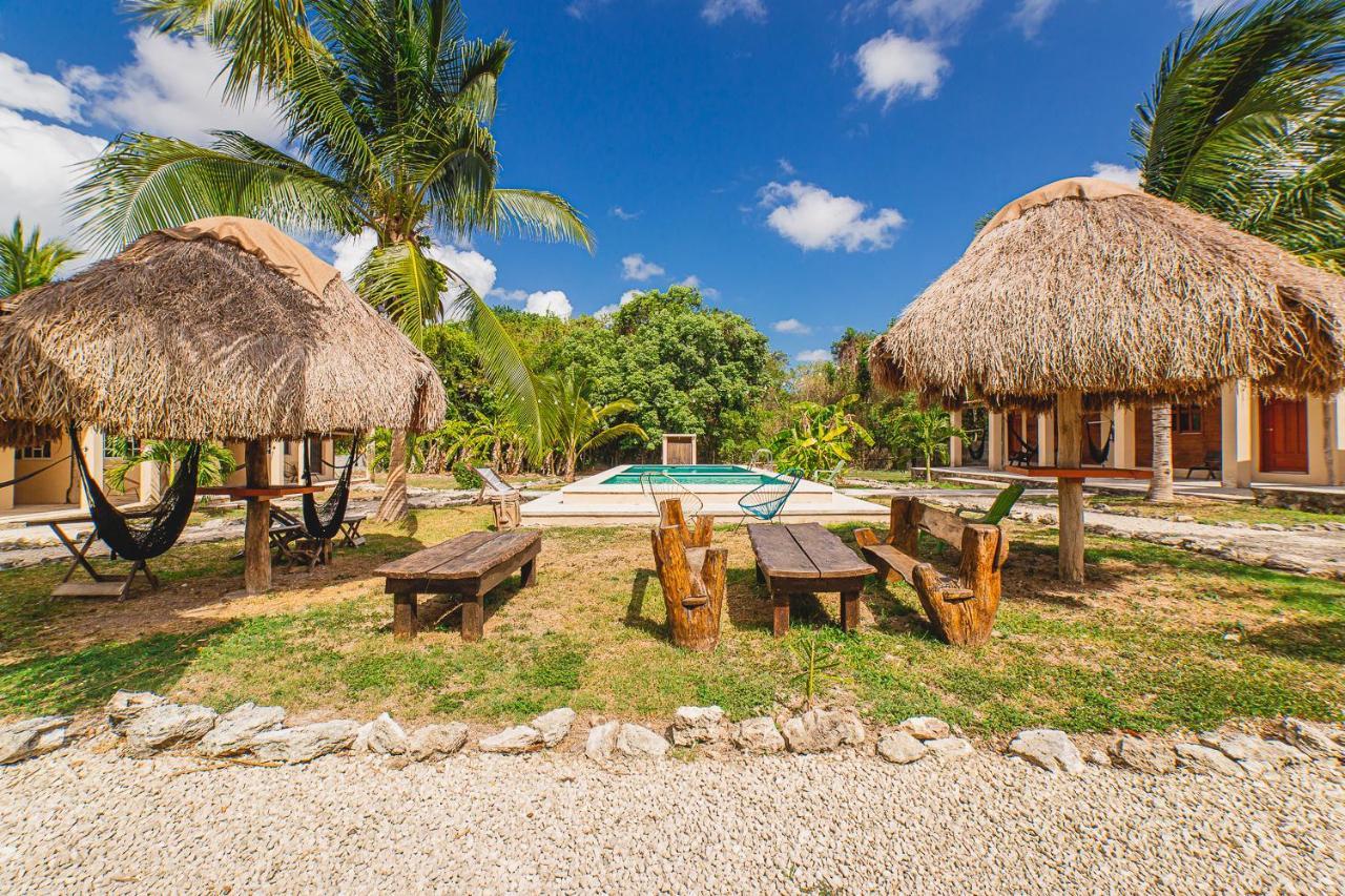 Posada Palmar Bacalar Bagian luar foto