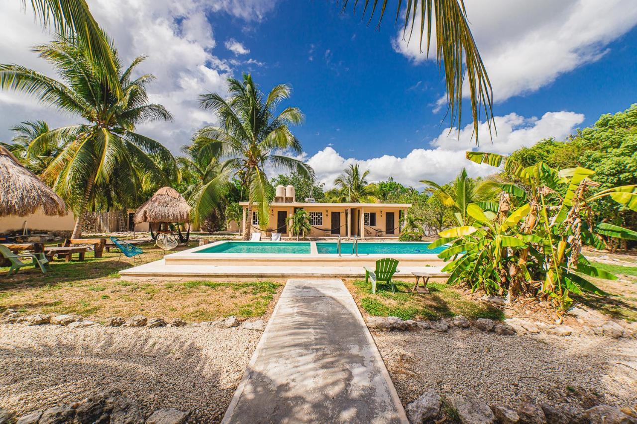 Posada Palmar Bacalar Bagian luar foto